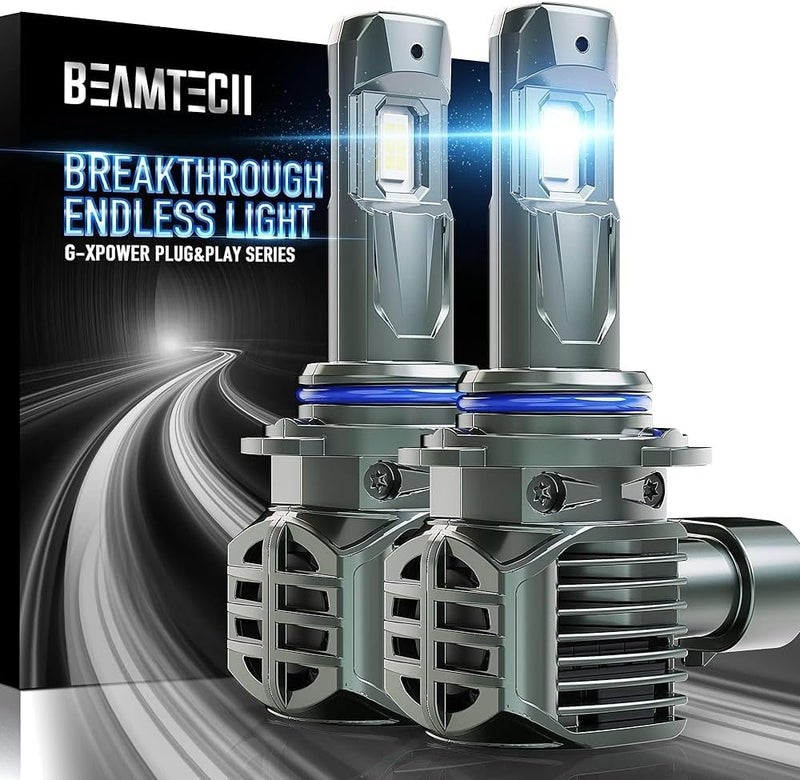 BEAMTECH 9012 Bulbs, 500% Brightness 6500K White, Off-Road Used Fog Light, Pack of 2 - Image 1